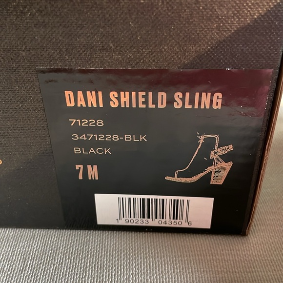 Dani shield sling black suede open toe bootie Frye - Picture 3 of 3